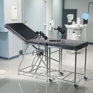 Meja ujian ginekologi baja tahan karat Premium dengan pengaduk dan fitur infus yang dapat disesuaikan untuk prosedur klinis rumah sakit - Product Image 5