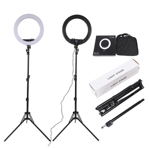 Fournisseur en gros 18 "beauté noir LED Selfie anneau lumière maquillage éclairage cercle trépied support LED anneau lumière pour <span class=keywords><strong>YouTube</strong></span> <span class=keywords><strong>Tiktok</strong></span> - Product Image 3