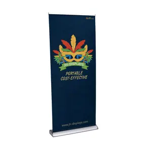 Wide Base Roll Up Advertising Equipment Aluminium Banner Stand China Flex Banner Pull Up Display Stand