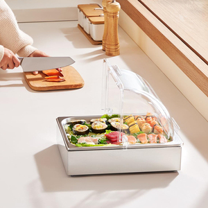 Cesta <span class=keywords><strong>de</strong></span> <span class=keywords><strong>mimbre</strong></span> <span class=keywords><strong>de</strong></span> doble uso para el hogar y comercios <span class=keywords><strong>con</strong></span> <span class=keywords><strong>tapa</strong></span> para pan, frutas y aperitivos, multiusos para cafeterías, restaurantes y hoteles - Product Image 3
