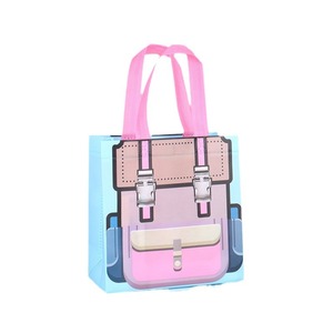 Bolsa de Regalo Pequeña para Cumpleaños de Niños de Jardín de Infancia, Linda Bolsa de Embalaje para Dulces y Bocadillos, Portátil, de Tela No Tejida, 22*22*9 cm, con Asas - Product Image 5