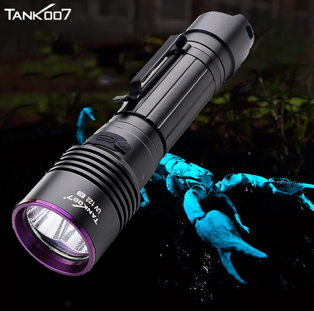 TANK007 UV122 Florescent Agent Checking Dual Light LED Torchlight Leaks Detection Flashlight Industrial 365nm UV Flashlight