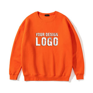 High Quality Drop Shoulder Round Neck Solid Color Men's Sweatshirts Outdoor Casual Washed Loose Basic Mens <b>Hoodies</b> Sweatshirts - Product Image 1