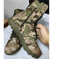 Bottes d'été imperméables ultra-légères TSB4 en tissu extensible camouflage vert forêt jungle et marron coyote