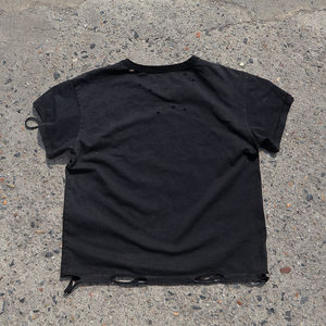 TKAN 9 camisetas de verano Unisex personalizadas diseño de lavado ácido de gran tamaño 100% algodón Impresión de logotipo personalizado al por mayor lavado desgastado - Product Image 2