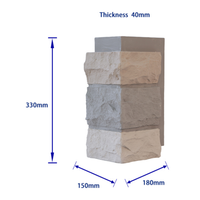 Nouveau panneau de pierre imitation brique, bloc décoratif moderne en polyuréthane PU léger pour hôtels, revêtements de colonnes, garantie 1 an