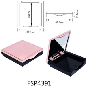 Conteneur rond en plastique pour blush, étui à blush, palette de fards à paupières de luxe, conteneur vide pour palette de fards à paupières, vente en gros - Product Image 2