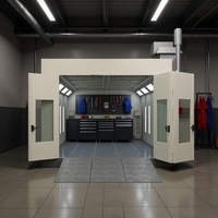 Four à recirculation fixe personnalisé avec chauffage diesel/électrique, éclairage LED, puissance 20 kW, température de cuisson 80°C pour peinture automobile