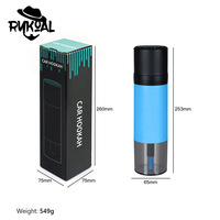 Chicha portable en acrylique avec logo personnalisé Horns Bee, ensemble de chicha de voyage en plastique, vente en gros, mini chicha, chicha de voiture en acrylique