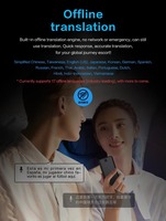 Traductor de Voz Inteligente T18 a Precio de Fábrica, WiFi 2.4G/5G, 138 Idiomas en Línea, Batería de 1500mAh, Dispositivo de Traducción B2B para Pedidos al por Mayor
