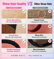 Chapeau de cowboy vintage en paille pour femme, style western, pour l'été et la plage, à rayures, pour le voyage, décontracté, cyclisme, OEM Shinehats avec ruban et corde