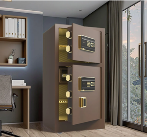 Coffre-fort numérique double porte pour usage domestique et professionnel, en acier allié, avec mot de passe intelligent, pour salon, meuble mural - Product Image 6