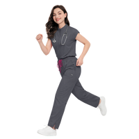 42393 Ensembles de Blouses Médicales Personnalisées ; Uniformes Imprimés en Polyester Élasthanne pour Femmes, Blouses Médicales en Rayonne