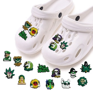 XB vente en gros nouvelle plante chaussures accessoires mauvaises herbes charme PVC <span class=keywords><strong>Encanto</strong></span> chaussures charme potence mauvaises herbes chaussures décoration charme - Product Image 2