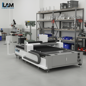 Équipement de découpe laser à fibre Tuosheng à plateforme unique pour tôles métalliques, machine de découpe laser CO2 intelligente - Product Image 1
