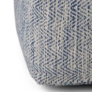 DB Nate Pouf carré mélangé à motifs denim tabouret extensible pour entrée extérieure chambre entrepôt bébés enfants sièges et rangement - Product Image 3