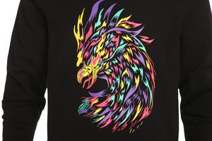 Sweat-shirt décontracté sans capuche 100 % coton, motif Phénix en ascension, nouvelle tendance, anti-boulochage, coupe ample, directement du fabricant - Product Image 5