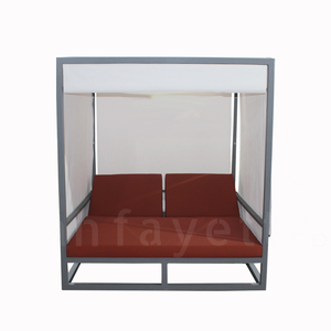 Area piscina mobili doppia ampia Chaise Lounge lettini per la vendita <span class=keywords><strong>lettino</strong></span> King Size 2 persona sdraiata lettini per piscina - Product Image 5