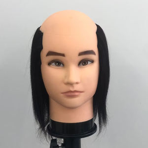 Prix de gros Hommes Mannequin Tête de poupée sans <span class=keywords><strong>cheveux</strong></span> au milieu Tête de mannequin chauve Tête d'entraînement chauve pour homme - Product Image 6