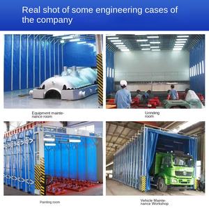 Cabina de pulverización telescópica móvil Industrial grande eléctrica de doble vía plegable sala de molienda seco húmedo de doble uso sin polvo LED Axial - Product Image 3