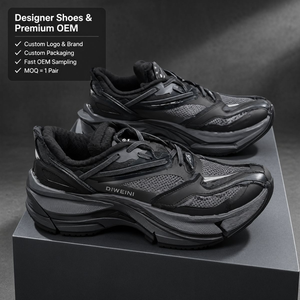 Chaussures de luxe pour hommes et femmes, baskets plateforme noires de haute qualité, baskets épaisses, zapatillas neuves - Product Image 1