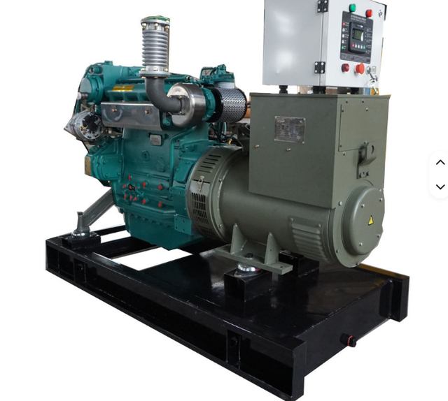 Prime Power Weichai Engine Water Cooled Marine Diesel Generator Set 50KW-200KW 1800 RPM 60Hz Single DC 200A HK Model 220V/380V