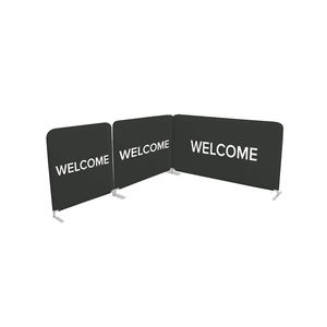 Pubblicità esterna con Logo personalizzato stampato Coffee Shop ristorante Street fed Windbreak Safety marciapiede cafè barriera con Banner - Product Image 4