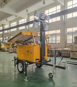 SORNNE Nueva Torre de Luz Móvil Solar con Clasificación IP65, Torre de Luz Solar para Minería, Trabajo en Exteriores - Product Image 1