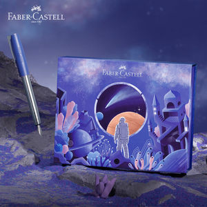 Pluma Estilográfica FABER-CASTELL Serie <span class=keywords><strong>GEFU</strong></span> con Punta de Acero Inoxidable, Tinta Azul Conmemorativa, Set de Regalo para Hombres y Mujeres, Práctica de Caligrafía - Product Image 2