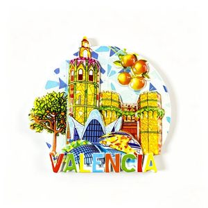 Imán de Resina para Refrigerador con Diseño de Boceto al Tinte, Estilo <span class=keywords><strong>Madrid</strong></span>, Relieve 3D Profundo, Plaza de Cibeles, Fuente, Monumento Turístico, Recuerdos, Mayorista - Product Image 5