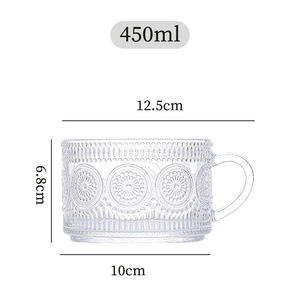 <span class=keywords><strong>Tasse</strong></span> de <span class=keywords><strong>petit</strong></span> déjeuner d'avoine en relief de tournesol de Style Ins de <span class=keywords><strong>grande</strong></span> valeur <span class=keywords><strong>tasse</strong></span> en verre de <span class=keywords><strong>grande</strong></span> capacité avec des ustensiles de déjeuner au lait - Product Image 1