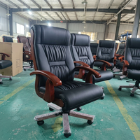Chaise de bureau en cuir luxueuse pour le bureau du patron, idéale pour la maison, l'école, l'hôpital, l'hôtel, les gestionnaires, les PDG, convient à tous