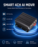 DVR mobile 4 canaux personnalisé OEM ODM avec entrée vidéo AHD 720P, compression H.264 H.265, ADAS, DSM, BSD et WiFi GPS en option