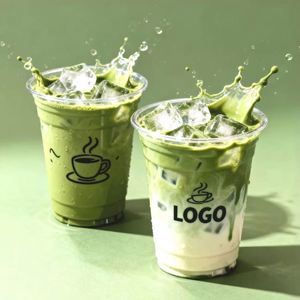 Gobelet en plastique transparent PET 89 mm 300 ml-700 ml avec couvercle pour café, jus, bière, impression personnalisée du logo, faible MOQ - Product Image 3