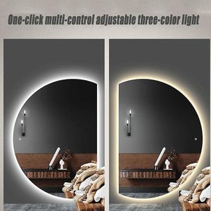 <span class=keywords><strong>Espejo</strong></span> de Baño Inteligente Grande con Luz Led, sin Marco, <span class=keywords><strong>Retroiluminado</strong></span>, en Forma de Media Luna, de Fabricante - Product Image 2