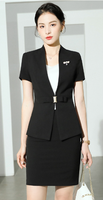 Vêtements d'affaires femmes costume costume nouveau printemps et automne professionnel tempérament costume robe entretien gestionnaire salopette femme