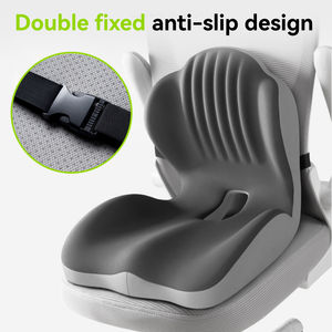 Memória Espuma Lombar Pillow One Piece Cintura Proteção Assento Almofada Integrada Encosto e Carro Fart Pad para Estudante Cadeira de Escritório - Product Image 1