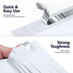 <b>White</b> Self-Adhesive Durable PE Mailer <b>Envelopes</b> Waterproof Tear-Proof Puncture-Resistant Reinforced Seal Offset Printing Bags - Product Image 6