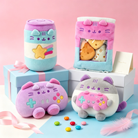 Peluche chat gris personnalisée OEM ODM, figurine chat mignonne, jouet pour machine à griffes, fabricant de jouets en peluche en gros