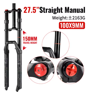 <span class=keywords><strong>Fourche</strong></span> de Vélo à Suspension Pneumatique de 150 mm de Débattement, <span class=keywords><strong>Fourche</strong></span> Avant NanLio Double Té <span class=keywords><strong>pour</strong></span> <span class=keywords><strong>VTT</strong></span> Neige 27.5 ou 29*2.5 Pouces <span class=keywords><strong>pour</strong></span> Vélo Électrique, 15/9 MM - Product Image 3
