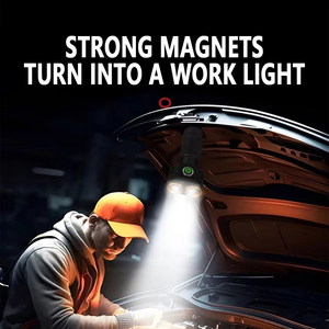 Brightenlux 6 <span class=keywords><strong>xte</strong></span> <span class=keywords><strong>LED</strong></span> 800 lumen Mini torch ánh sáng 15W Hợp kim nhôm từ tính có thể sạc lại đèn pin với clip - Product Image 6