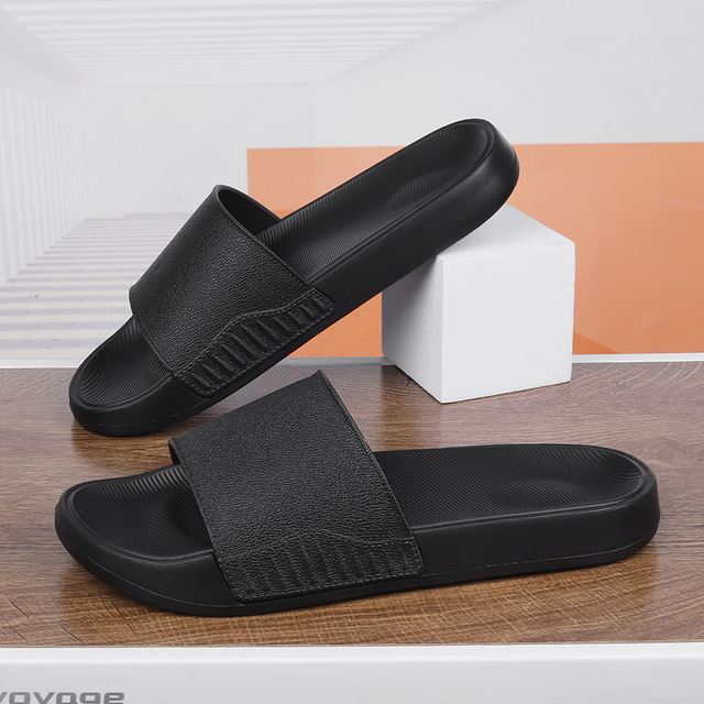 2026 Hot Selling Minimalist  Men's  Light Weight Slides Sandals  Waterproof Wear Resistant Daily Beach Summer Slide Sandals