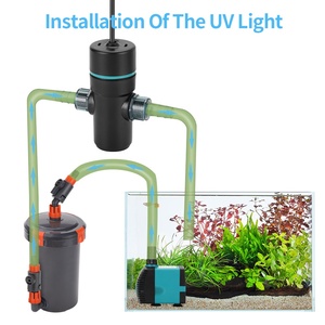<span class=keywords><strong>Lampe</strong></span> <span class=keywords><strong>UV</strong></span> submersible pour la purification de l'eau d'<span class=keywords><strong>aquarium</strong></span> avec minuterie intégrée, design étanche pour la désinfection et l'élimination des algues - Product Image 5