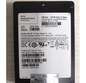 สำหรับ HPE SAS 15.36T 7.68T 3.84T 1643 1643a Pm1633a SSD 850333 P15848 P02763 P08736-001 P02435-001 874248-001 - Product Image 2