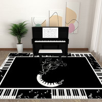 Soundproof Rug, Anti-slip Washable Stain Resistant Floor Mat for Piano Room Drum Kit Music Studio Decor