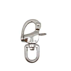 Stainless Steel Double Hook Shackle With Screw <b>Collar</b> <b>Pin</b> Metric D Shape Marine Hardware - Product Image 5