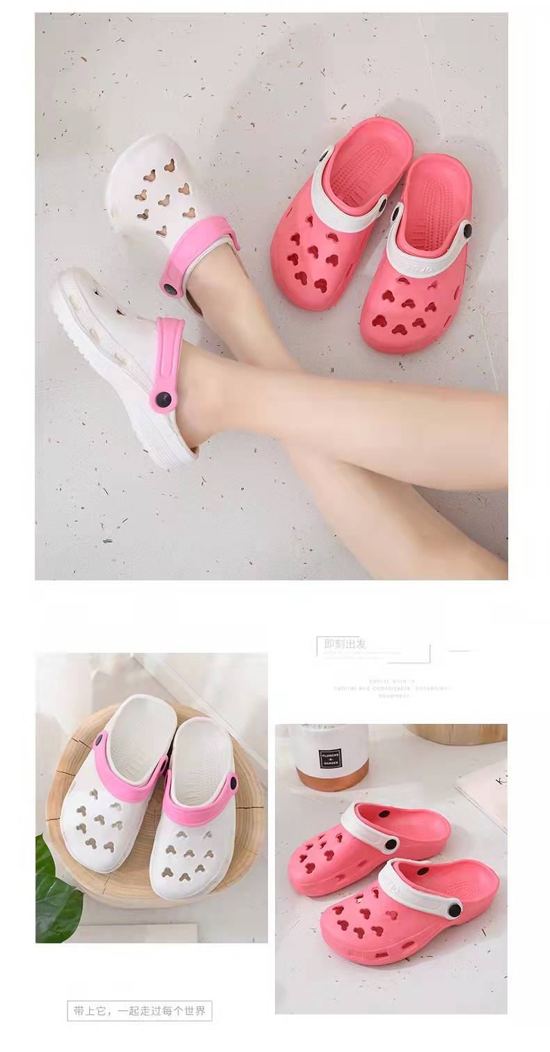 Summer Beach Breathable Flip Flop EVA Upper Slippers Shoes Unisex Clogs Hole Sandals
