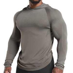 เสื้อฮู้ดออกกำลังกายผู้ชาย ผลิตตามสั่ง ขายตรงจากโรงงาน กระชับพอดีตัว น้ำหนักเบา ระบายอากาศได้ดี สวมใส่สบาย - Product Image 1