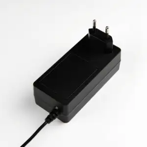 Eu europeu plug 2 pinos cabo de alimentação euro adaptador conector 110vdc carregador de bateria 9v 12v 15v 19v 20v 21v 3a 3.42a 3.5a 3