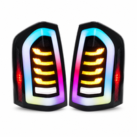 Feux arrière modifiés pour Chrysler 300C, avec éclairage LED RGB fumé, anti-jaunissement, contrôlés par Bluetooth.
